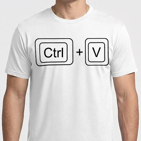 Férfi Imperial póló - ctrl v, páros minta