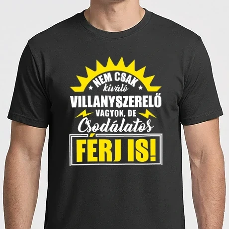 Férfi Imperial póló - Kiváló villanyszerelő és csodálatos férj