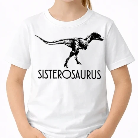 Uniszex gyerek Póló - Dínócsalád Sisterosaurus