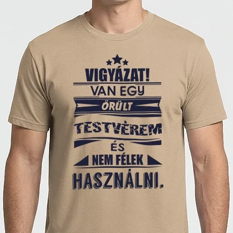 Férfi Imperial póló - Van egy őrült testvérem
