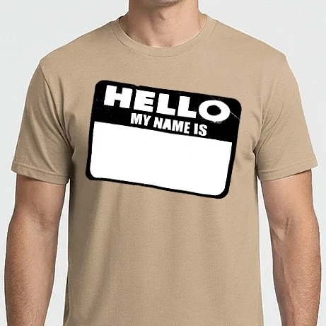 Férfi Imperial póló - Hello, my name is