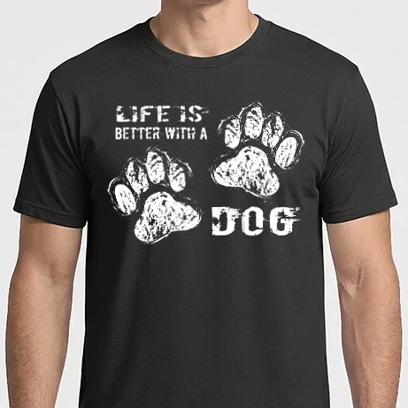 Férfi Imperial póló - Life is better with a Dog