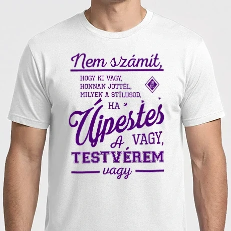Férfi Imperial póló - Testvérem vagy újpest