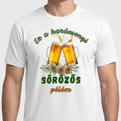 Férfi Imperial póló - Karácsonyi sörözős póló 