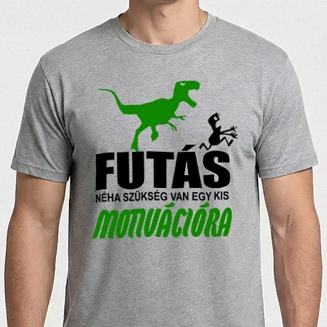 Férfi Imperial póló - Futás néha szükség van egy kis motivációra