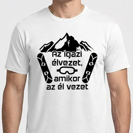 Férfi Imperial póló - Snowboard élvezet