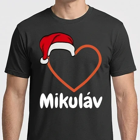 Férfi Imperial póló - Mikuláv - mikulás - karácsonyi póló - karácsonyi póló -  sziv -szerlem - szeretet - karácsonyi ajándék - mikulás ajándék