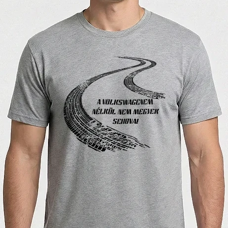 Férfi Imperial póló - Volkswagenem nélkül nem megyek
