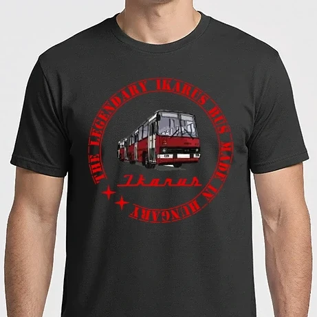 Férfi Imperial póló - Ikarus busz színezhető minta