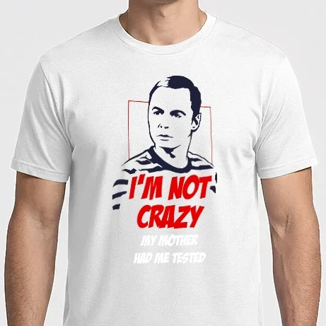 Férfi Imperial póló - Sheldon Cooper - I'm NOT CRAZY my mother had me tested