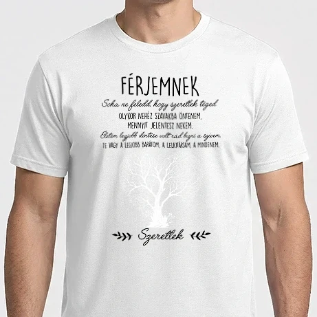 Férfi Imperial póló - Szerelemfa férjemnek