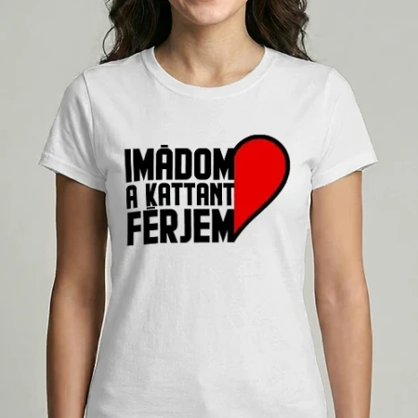 Női Imperial póló - Imádom a kattant férjem