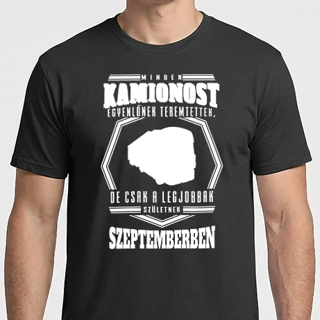 Férfi Imperial póló - Minden kamionost egyenlőnek teremtettek...szeptember