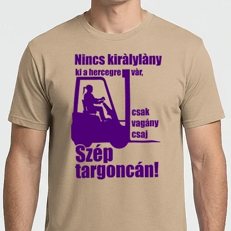 Férfi Imperial póló - Vagány csaj targoncán