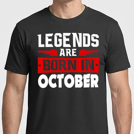 Férfi Imperial póló - Legends are born in October