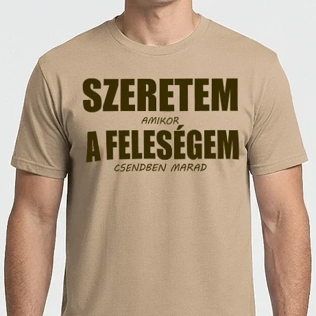 Férfi Imperial póló - Szeretem a feleségem