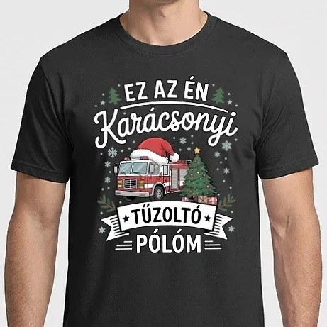 Férfi Imperial póló - Ez az én Karácsonyi Tűzoltó pólóm