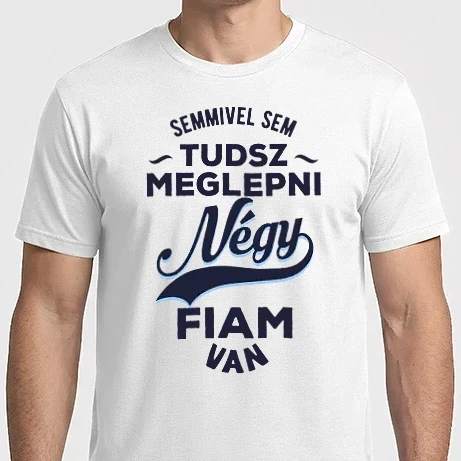 Férfi Imperial póló - Semmivel sem tudsz meglepni négy fiam van
