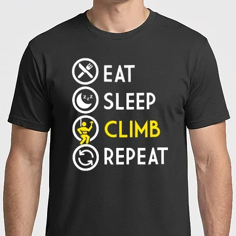 Férfi Imperial póló - Eat sleep climb