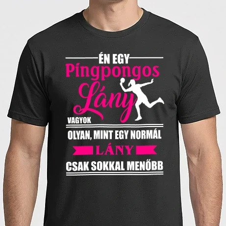 Férfi Imperial póló - Pingpongos lány