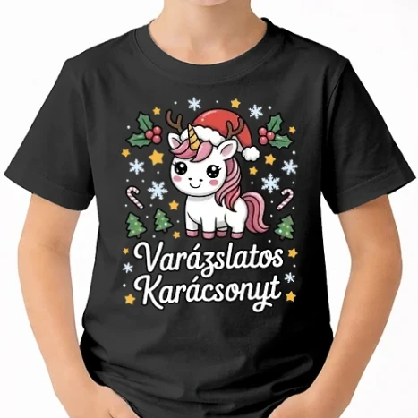 Uniszex gyerek Póló - Varázslatos karácsonyt