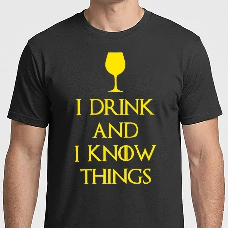 Férfi Imperial póló - I drink and I know things