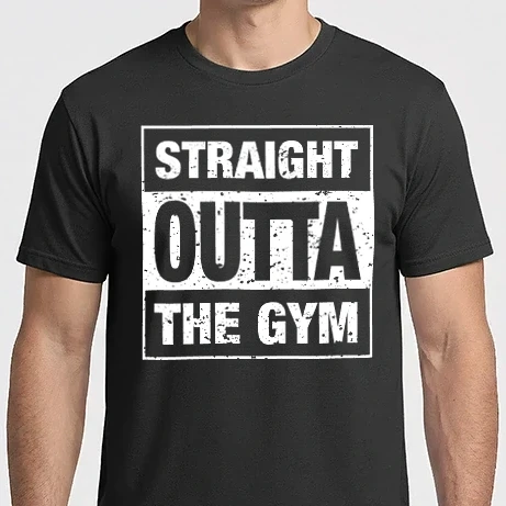 Férfi Imperial póló - Straight outta gym