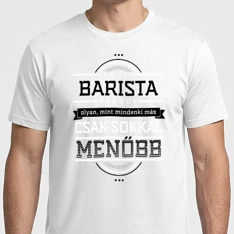 Férfi Imperial póló - Én egy menő...BARISTA