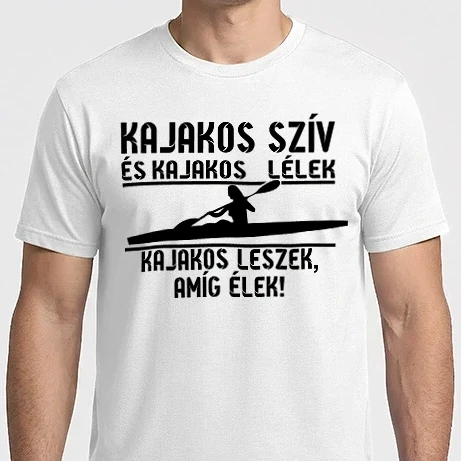 Férfi Imperial póló - Kajakos szív, kajakos lélek