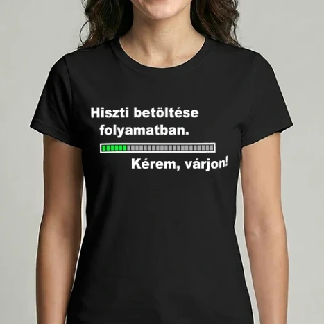 Női Imperial póló - Hiszti betöltése - átszínezhető minta