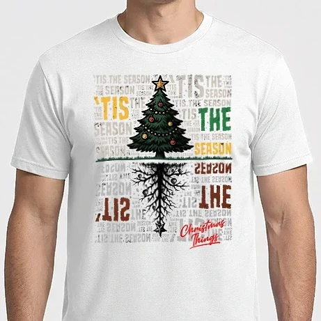 Férfi Imperial póló - 'tis the Season - Upside down