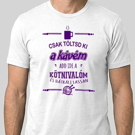Férfi Alap póló - Kötés