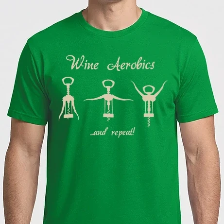 Férfi Imperial póló - Wine Aerobics