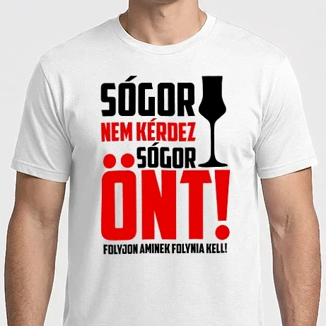 Férfi Imperial póló - Sógor nem kérdez, sógor önt