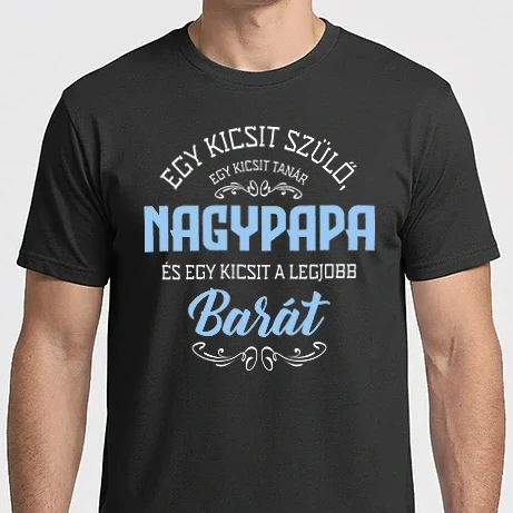 Férfi Imperial póló - Nagypapa a legjobb barát