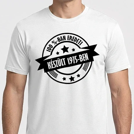 Férfi Imperial póló - Készült 1975 születésnap