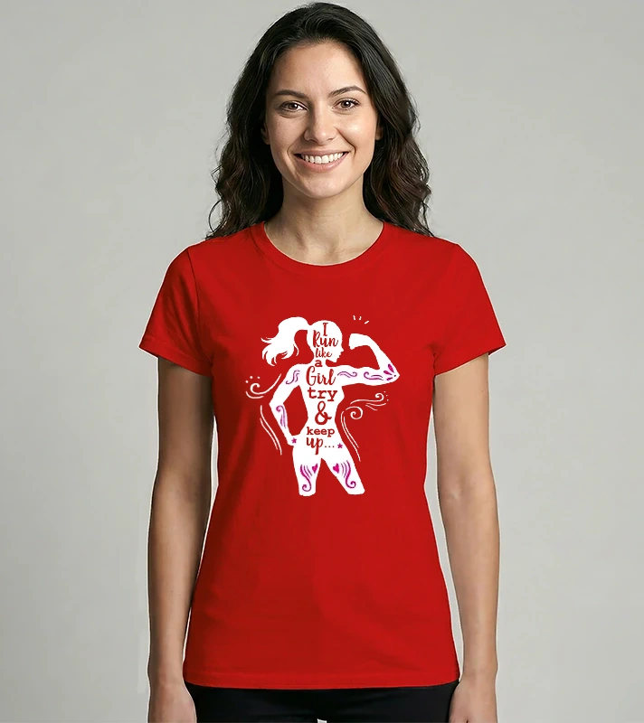 i run like a girl – Női Imperial póló