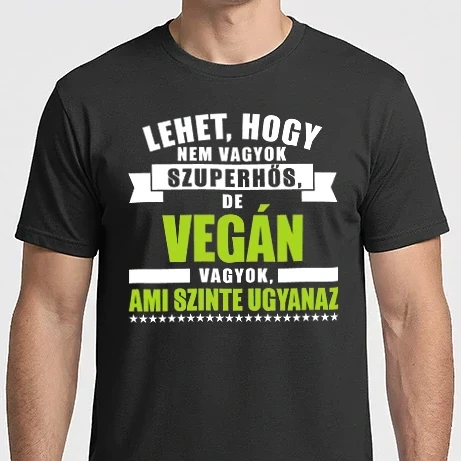 Férfi Imperial póló - szuperhős_VEGÁN