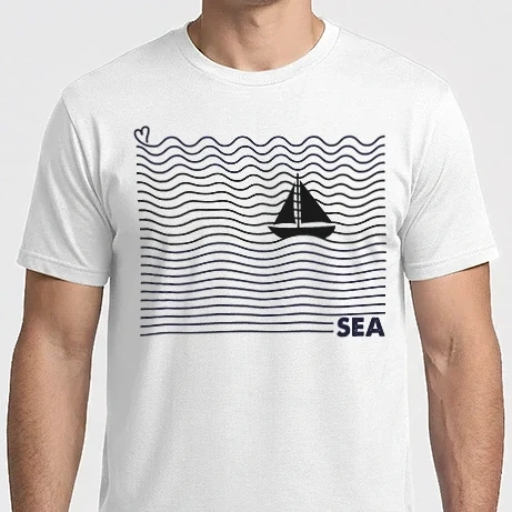 Férfi Imperial póló - Sea stripes