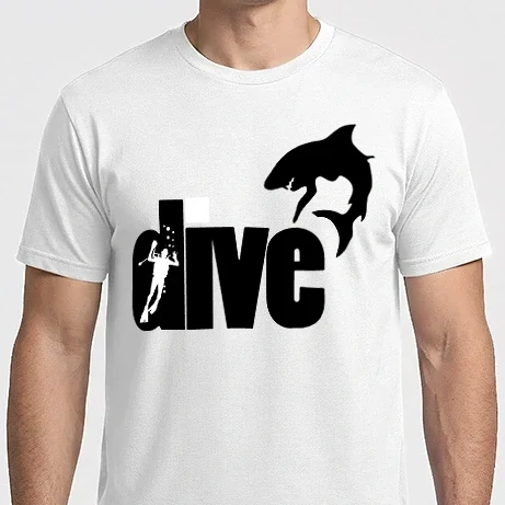 Férfi Imperial póló - búvár   cápa 01