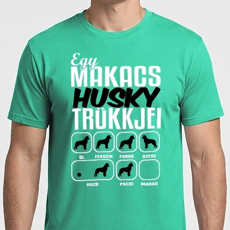 Férfi Imperial póló - Makacs Husky