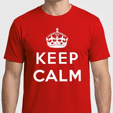 Férfi Imperial póló - keep calm sablon