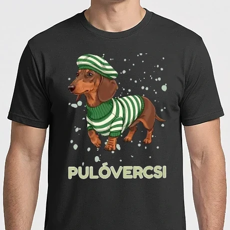 Férfi Imperial póló - Pulóvercsi - karácsonyi ajándék - karácsonyi póló - karácsonyi polo - tacsi ajándék -  mikulás ajándék - tacsi gazdinak