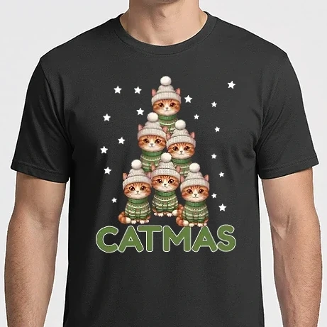 Férfi Imperial póló - Catmas - karácsonyi ajándék - macskás ajándék - karácsony - - karácsony - karácsonyi póló - karácsonyi polo  - karácsonyi ajándé