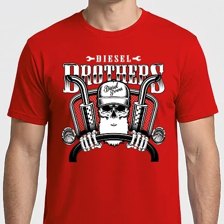 Férfi Imperial póló - Diesel Brothers - Diesel Power
