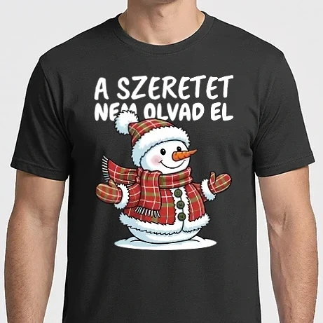 Férfi Imperial póló - A szeretet nem olvad el - karácsony - - karácsony - karácsonyi póló - karácsonyi polo - karácsonyi ajándék 