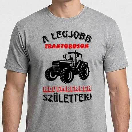 Férfi Imperial póló - Traktoros szülinapja színezhető