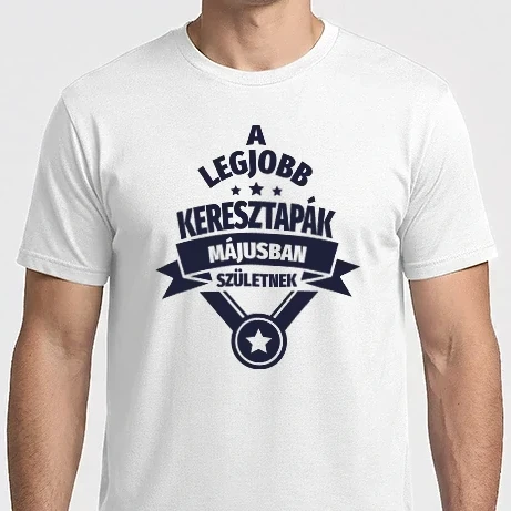 Férfi Imperial póló - csillagos szülinapos keresztapa május