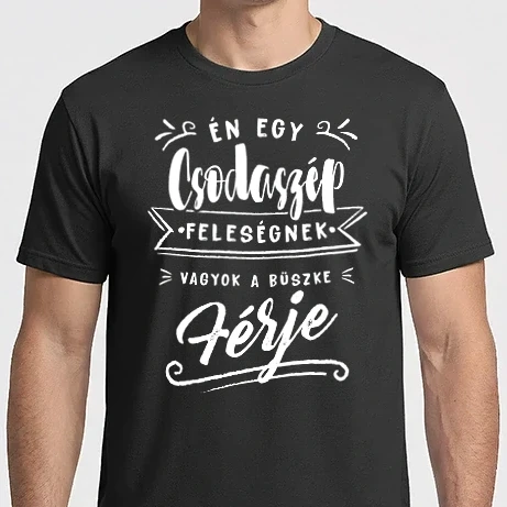 Férfi Imperial póló - Csodaszép feleségnek vagyok a büszke férje 2020