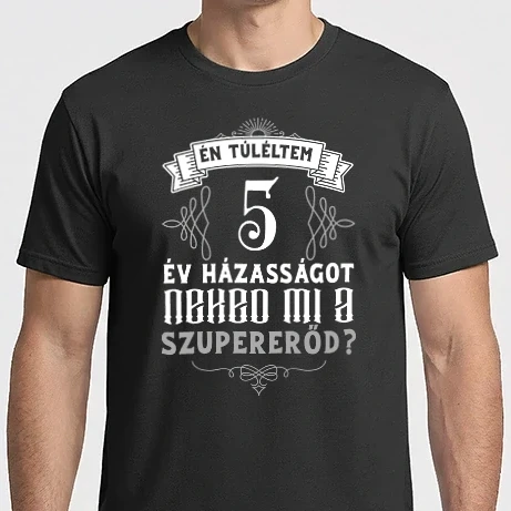 Férfi Imperial póló - Évforduló túlélő 5 év